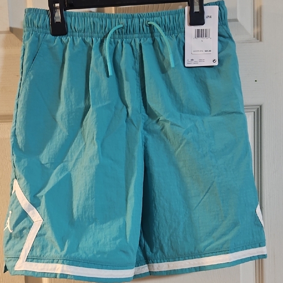Jordan Other - Jordan Boys’ Poolside Woven Diamond Shorts: TEAL: NEW WITH TAGS: SIZE L